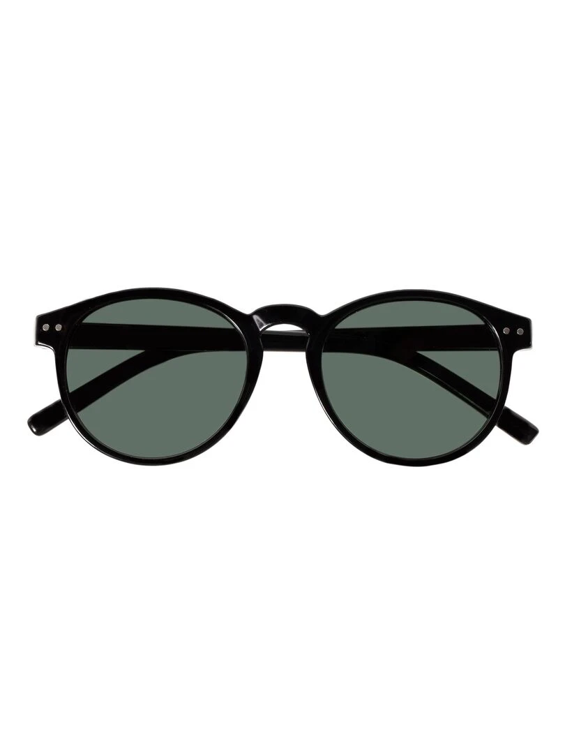 Lunettes de soleil mixte Ovale Noir Noir