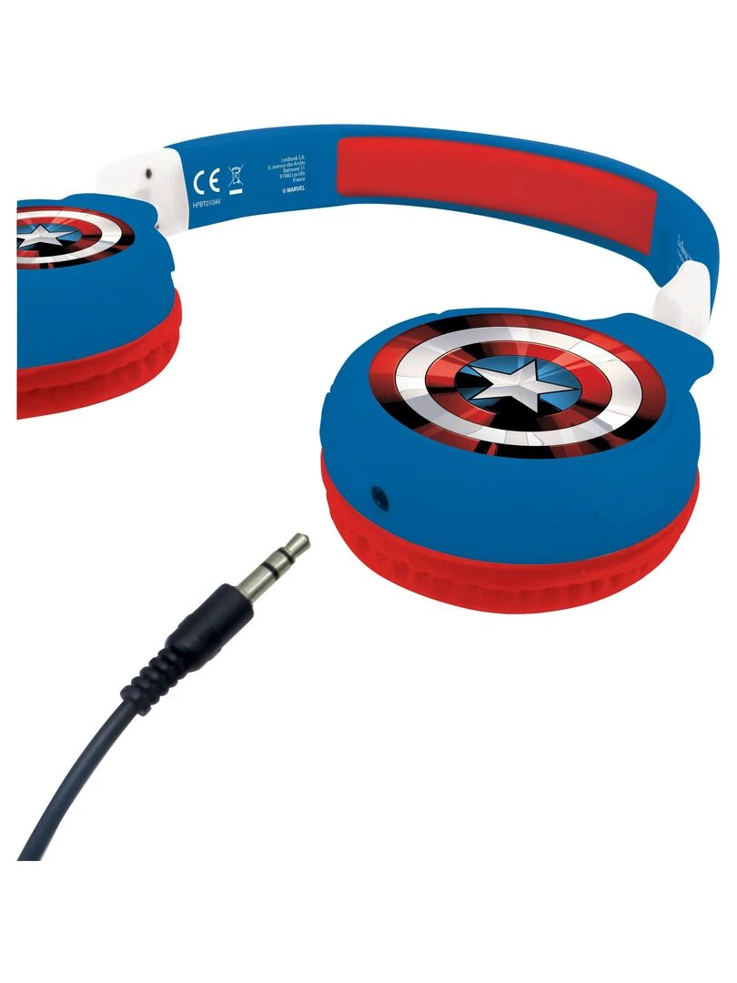Casque 2 En 1 Bluetooth® Et Filaire Limitation De Son Design Avengers N/A
