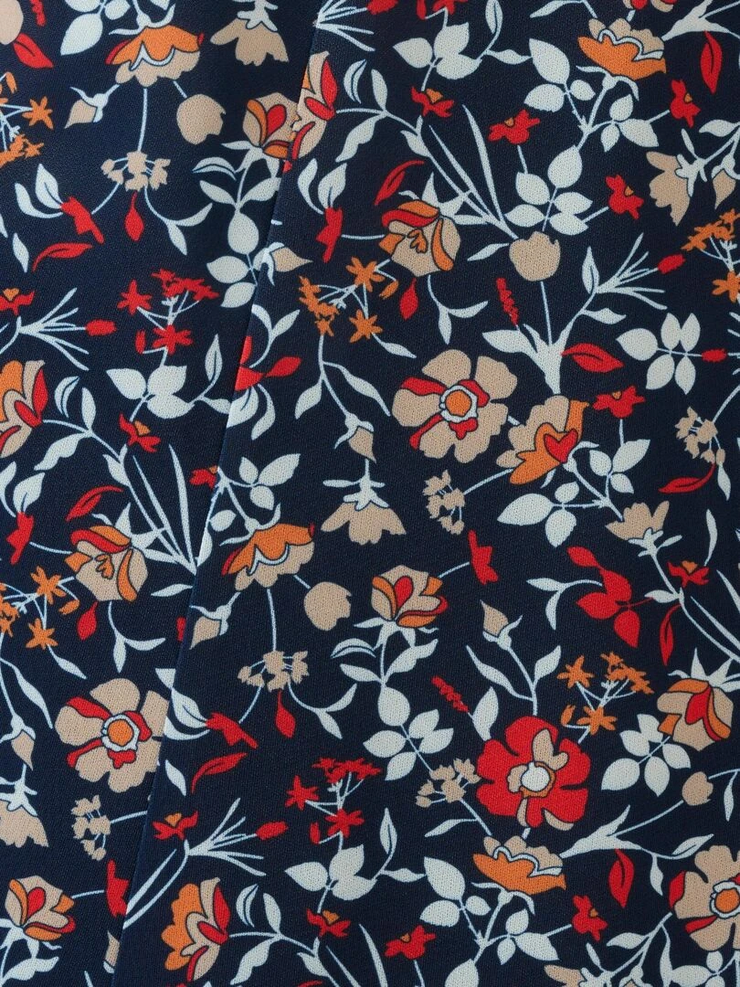 Jupe maille crêpe   Damart   Bleu marine