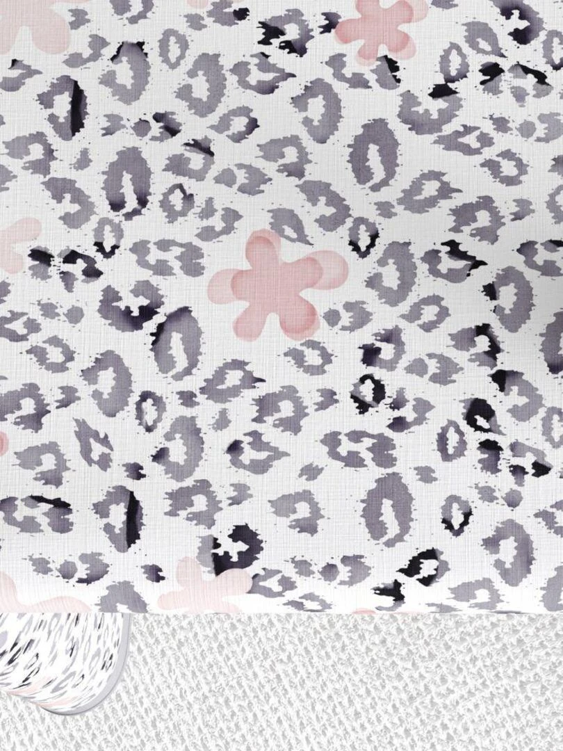 Nappe Polyester à motifs Yona   Blanc
