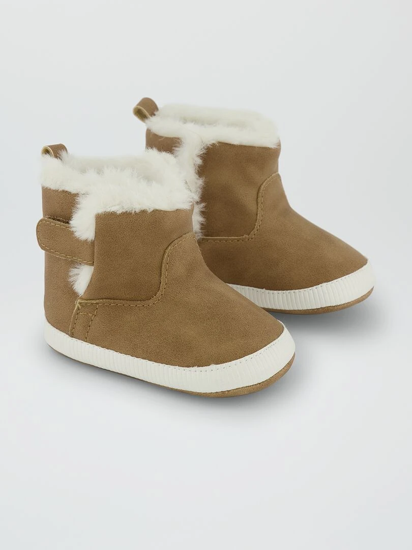 Bottines fourrées Beige