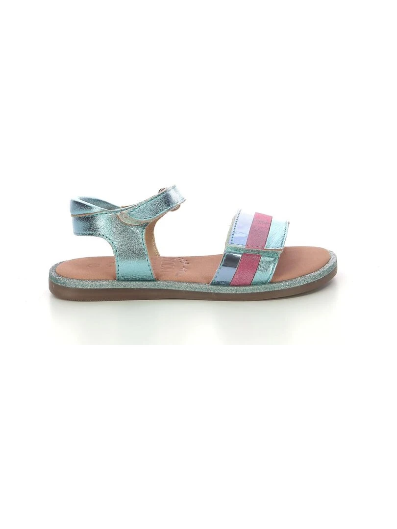 Sandales Cuir Paganisa Bleu