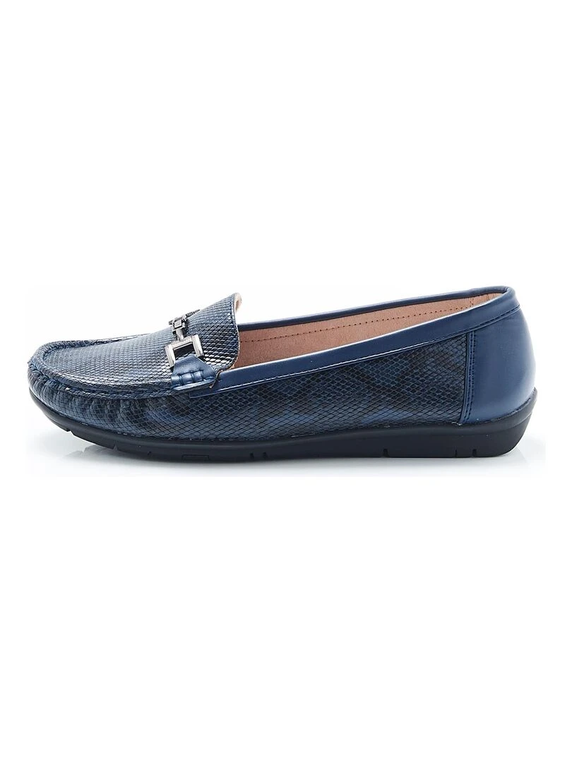 Mocassins avec boucle fantaisie Damart Bleu