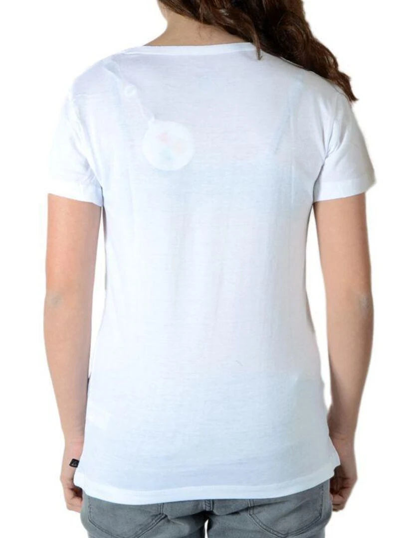 Tee Shirt Little Eleven Paris SF SS Mixte garçon  fille  Blanc   Blanc