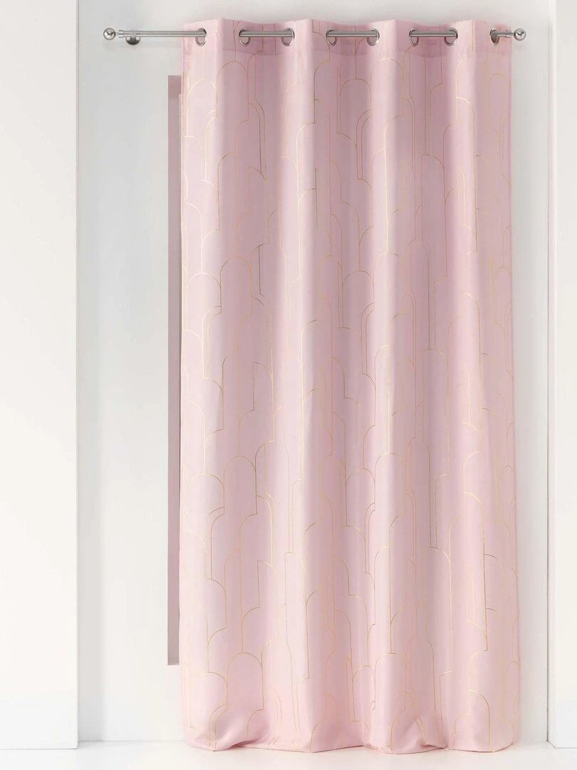 Rideau à oeillets Domea Rose