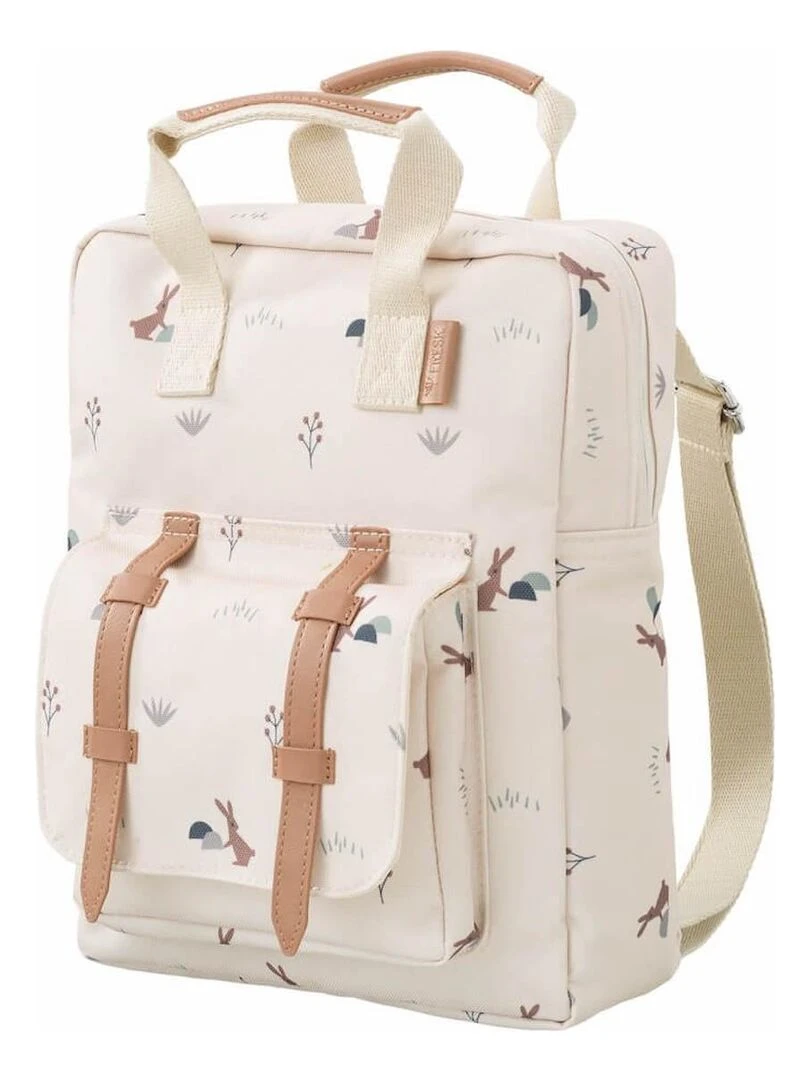 Sac à dos bébé Lapin sable Ecru