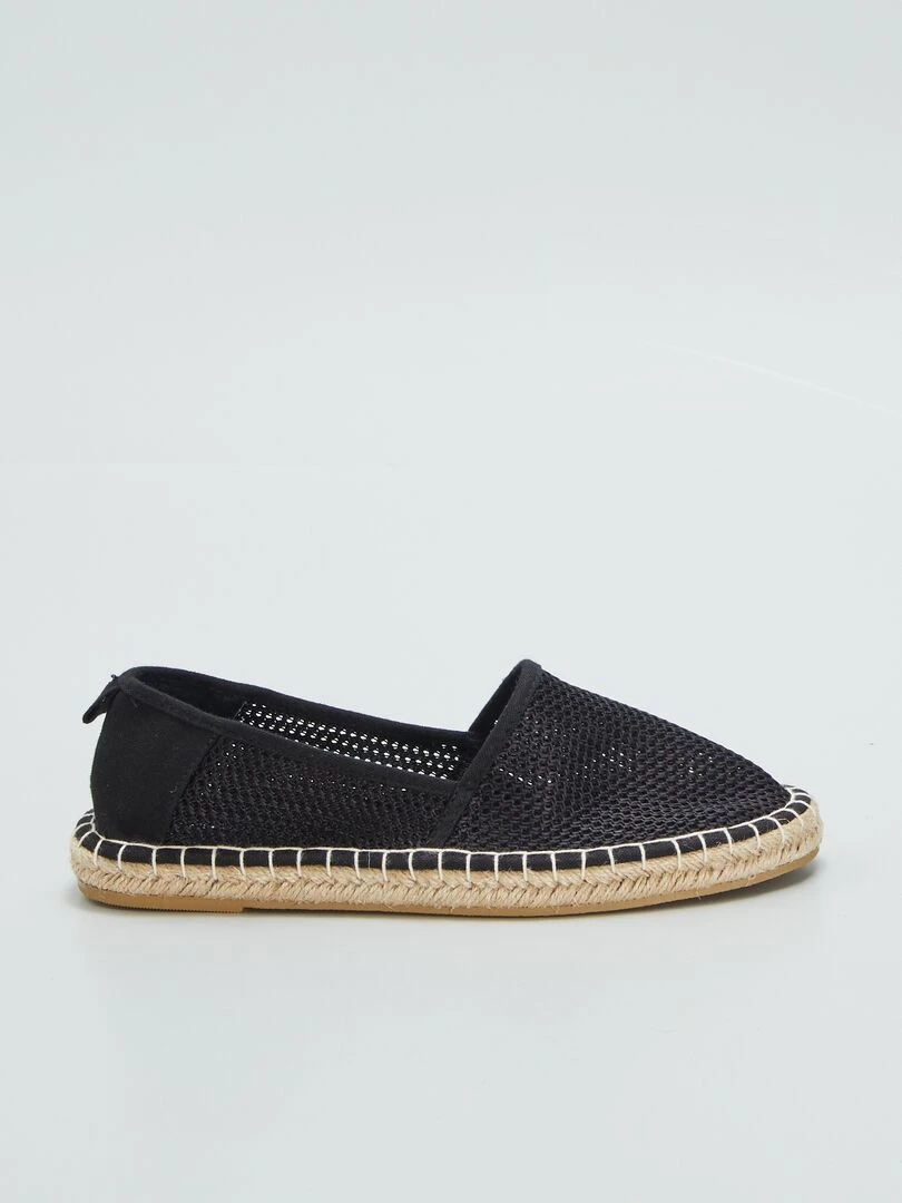 Espadrilles en jute Noir