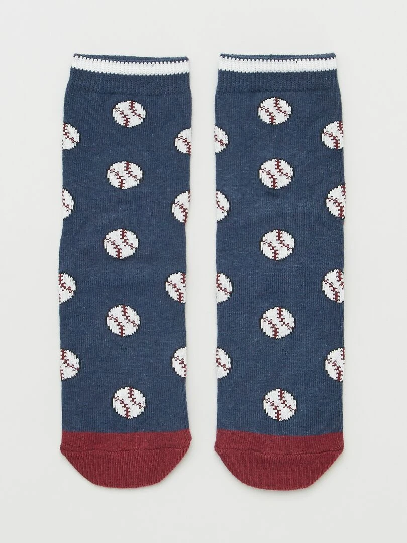 Lot 5 paires de chaussettes style sport   Marron/gris/bordeaux