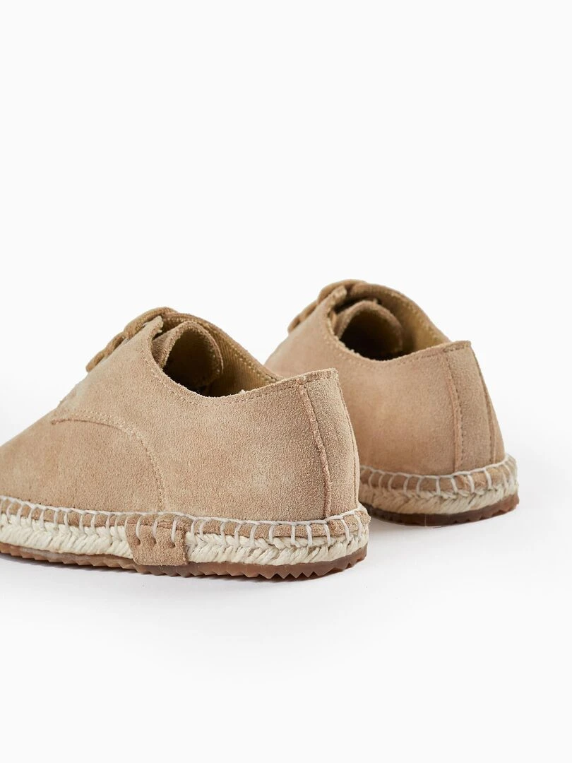 Chaussures en daim en cuir pour bébé garçon  BROTHERS&SISTERS   Beige clair