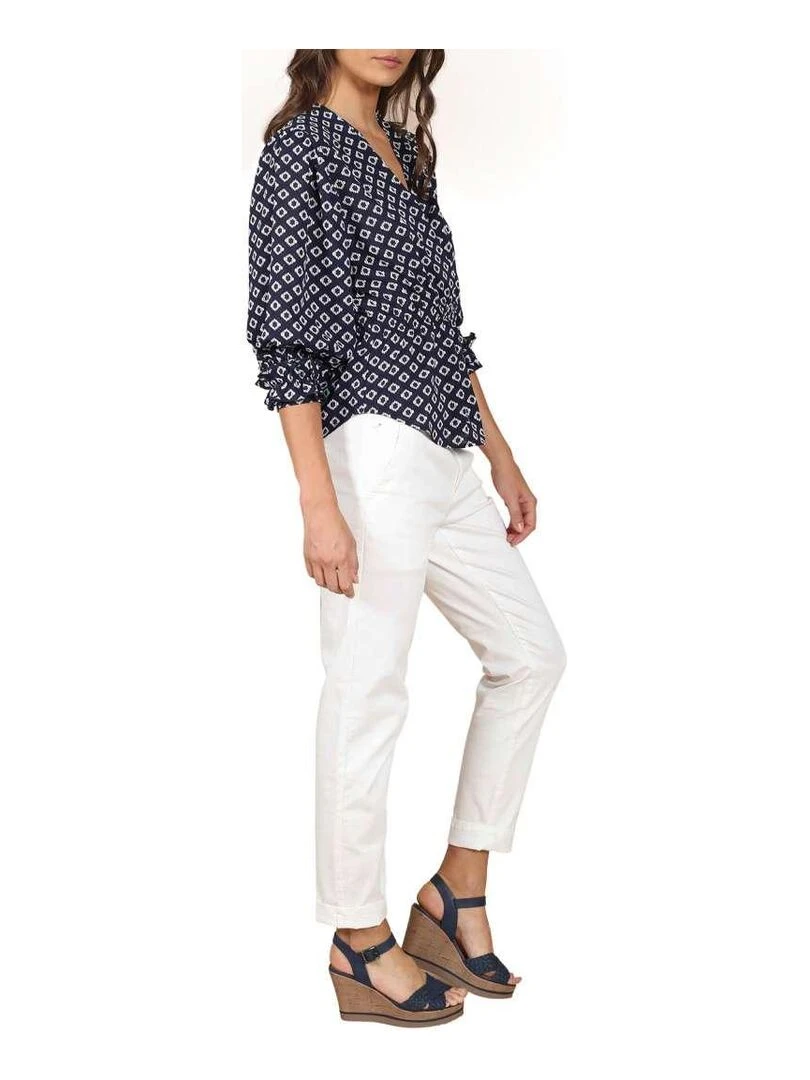 CHATTAWAK Blouse ample Bleu marine