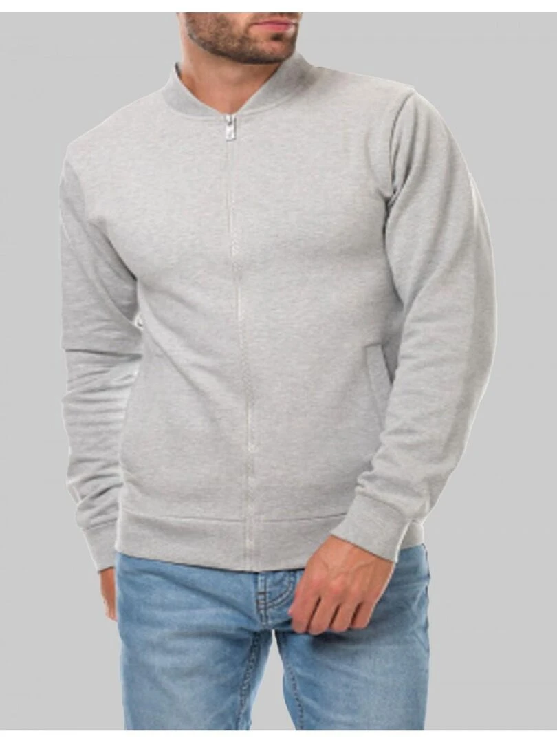 Gilet zippé Kebello Gris