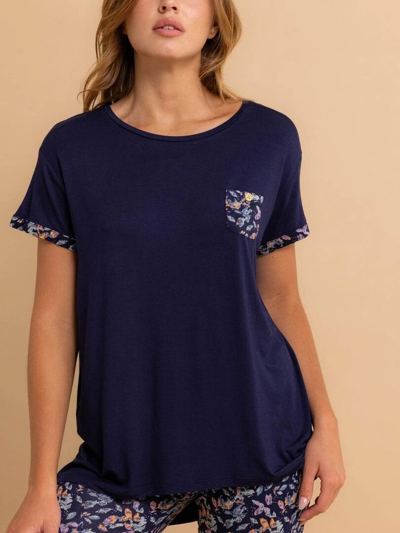 Top manches courtes THEONIE Bleu