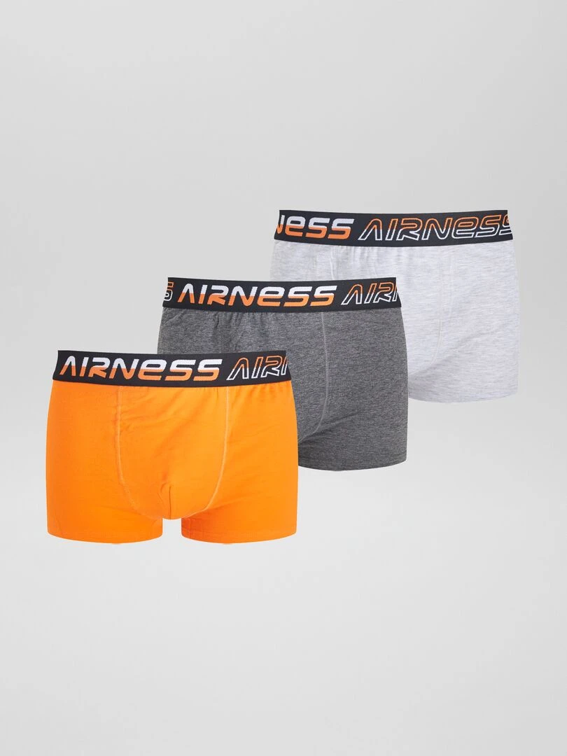 Lot de 3 boxers unis 'Airness' Orange