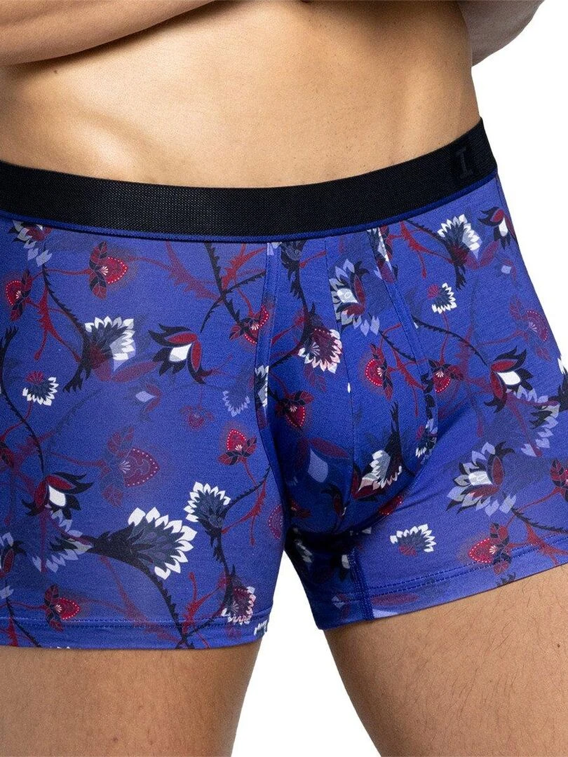 Boxer imprimé floral en lyocell I am Bucolic Bleu