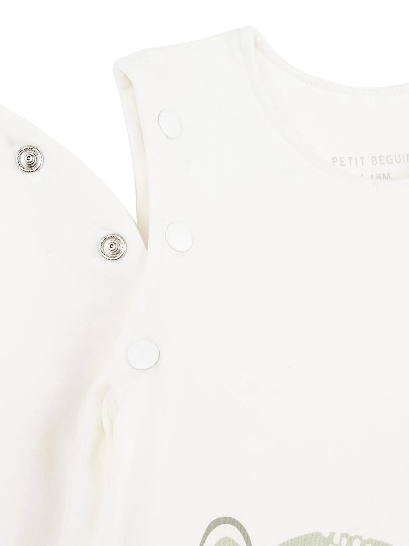 Gigoteuse d'été avec manches amovibles Gao   Ecru
