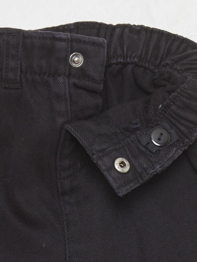 Pantalon style paper bag   noir