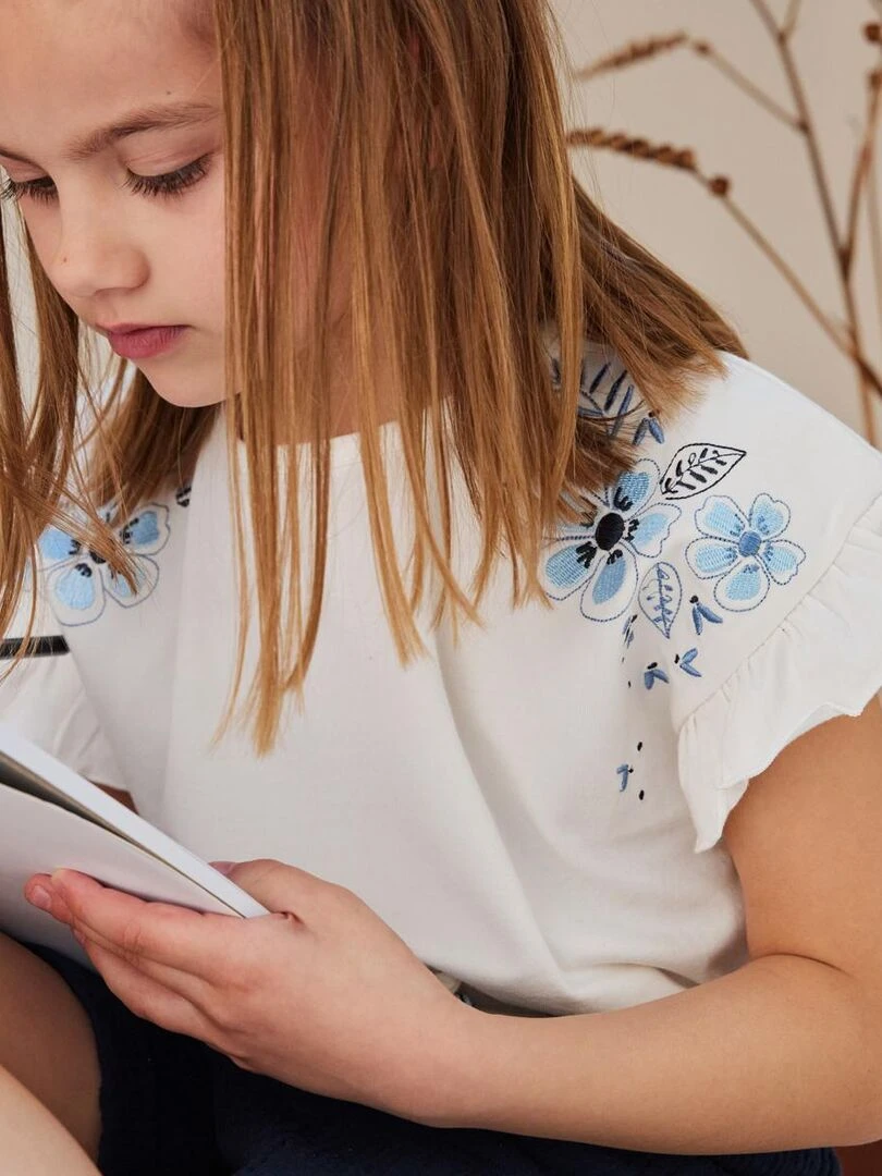 T shirt enfant Hélénie   Ecru
