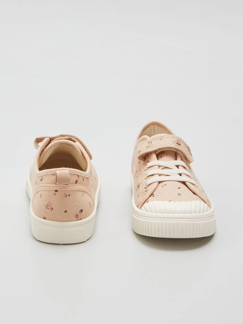 Baskets en toile   Fleuri