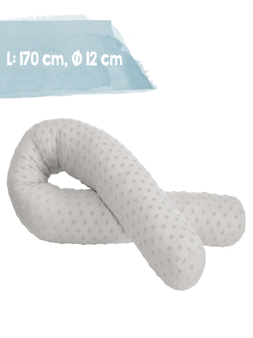 ROBA Serpent De Lit "lil Planet"   Coton Bio Certifié Gots   Gris   Gris