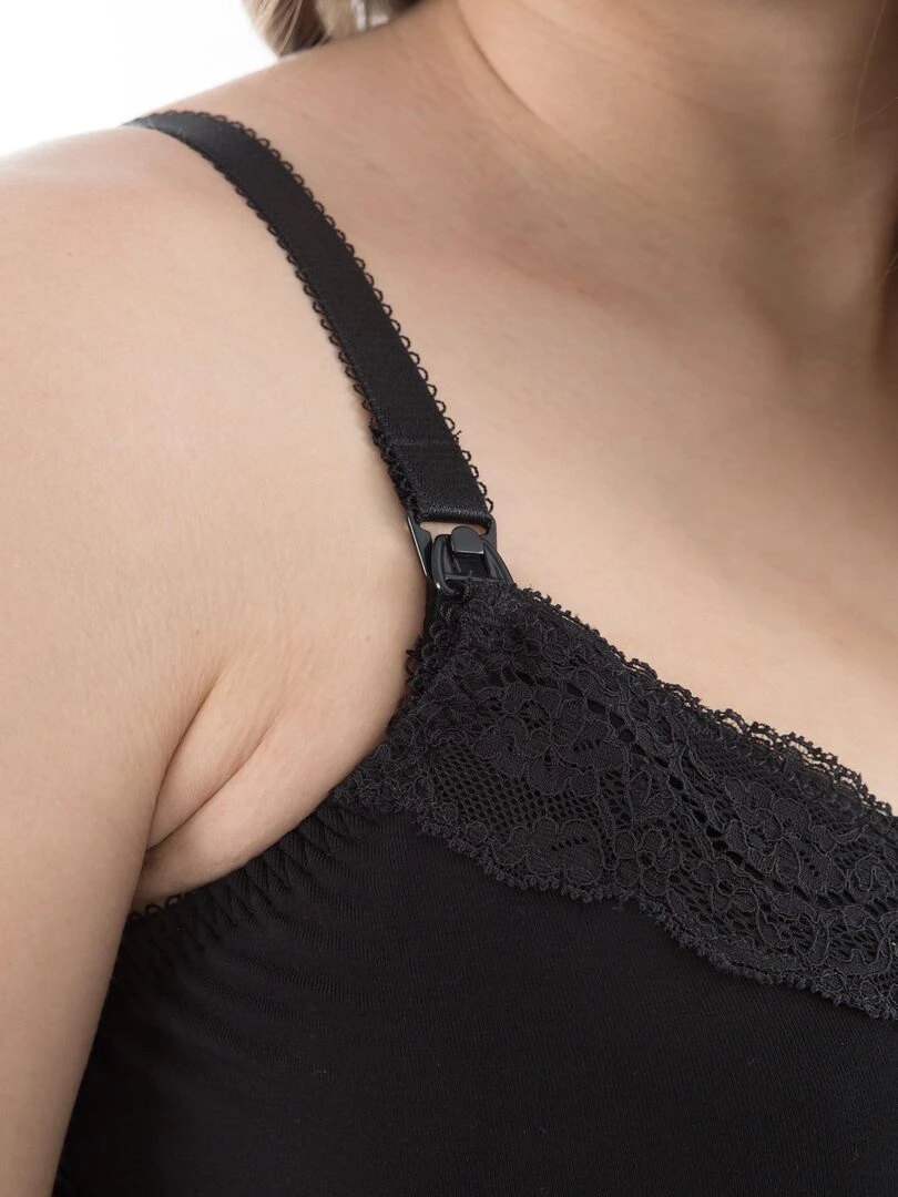 Nuisette de grossesse de d'allaitement LA MAGIE NOIRE 'Bogema'   Noir