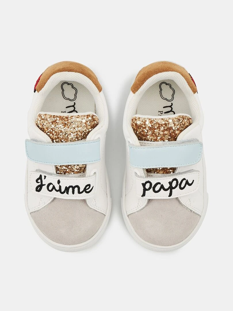 Mini Edith J'aime Papa   Blanc