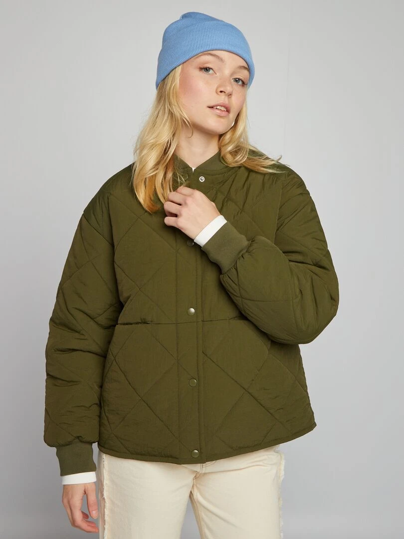Blouson matelassé   Kaki