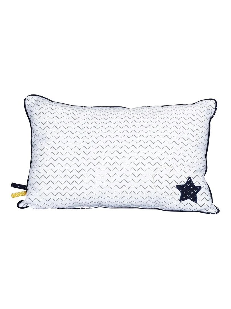 Coussin rectangulaire en coton blanc SAUTHON Blanc