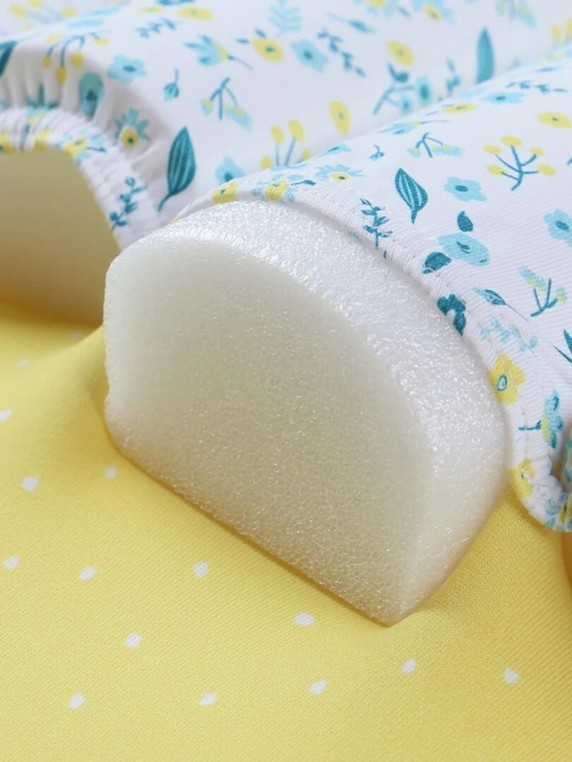 Maillot bouée à imprimés  jaune/bleu   Archimède   Jaune