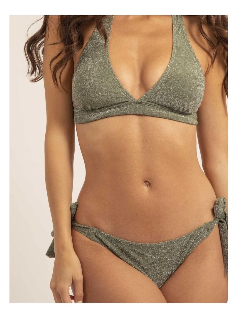 Maillot 2 pièces lurex GINNY   Kaki