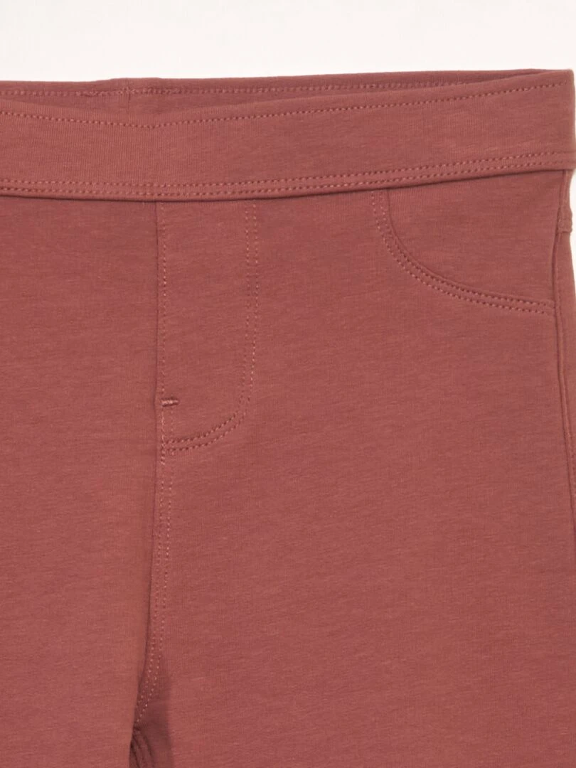 Jegging uni Rose saumon
