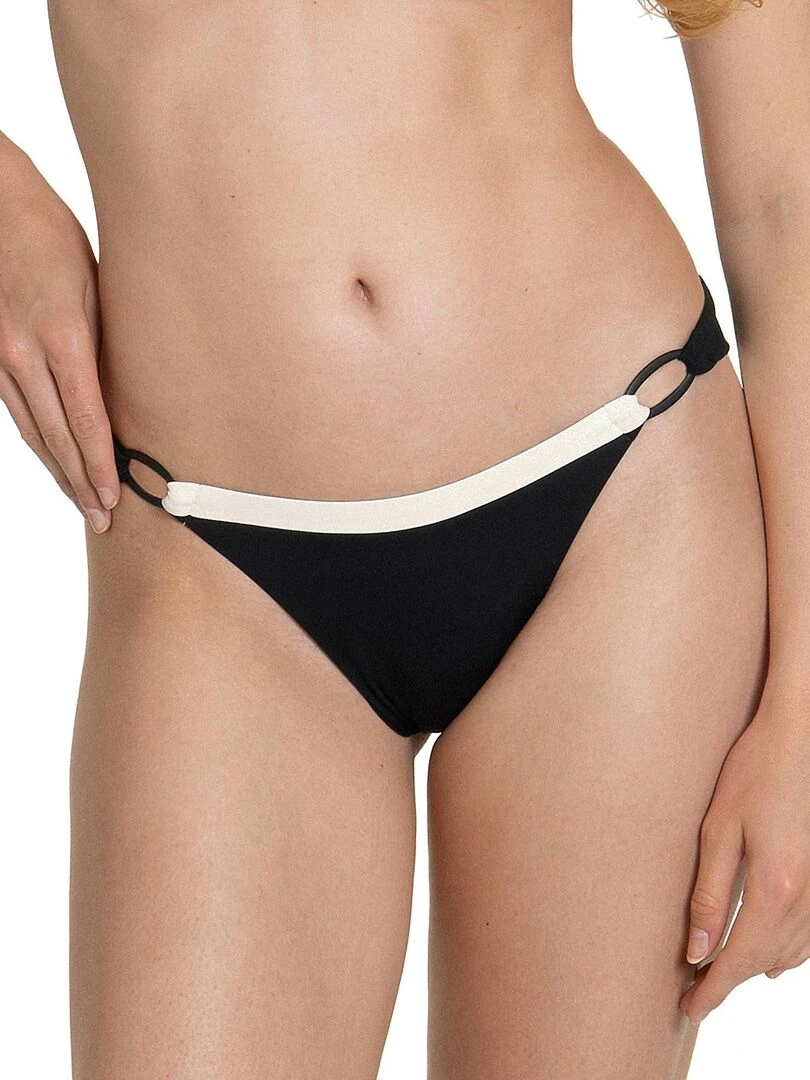 Bas maillot slip de bain brésilien Guaraja noir Noir