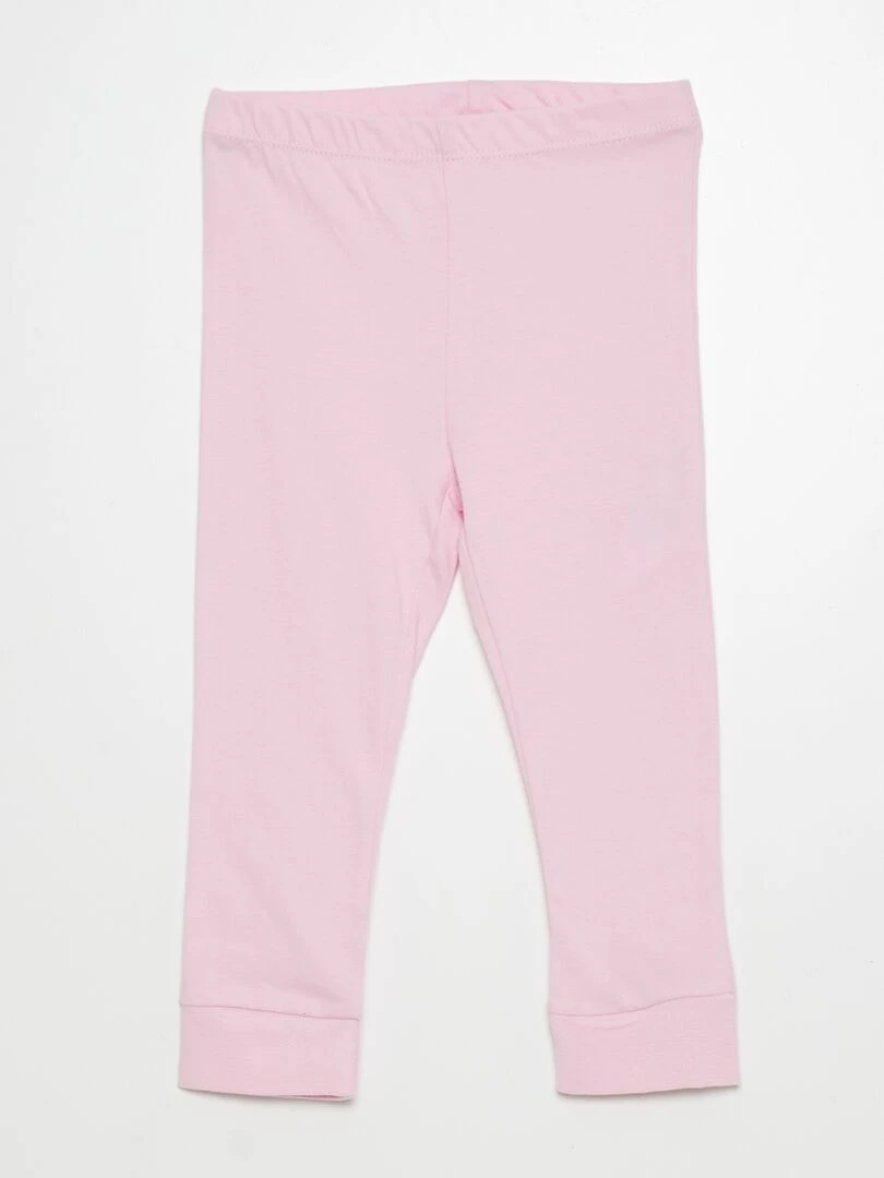 Pyjama 'Disney' t shirt + pantalon   2 pièces   Rose/blanc