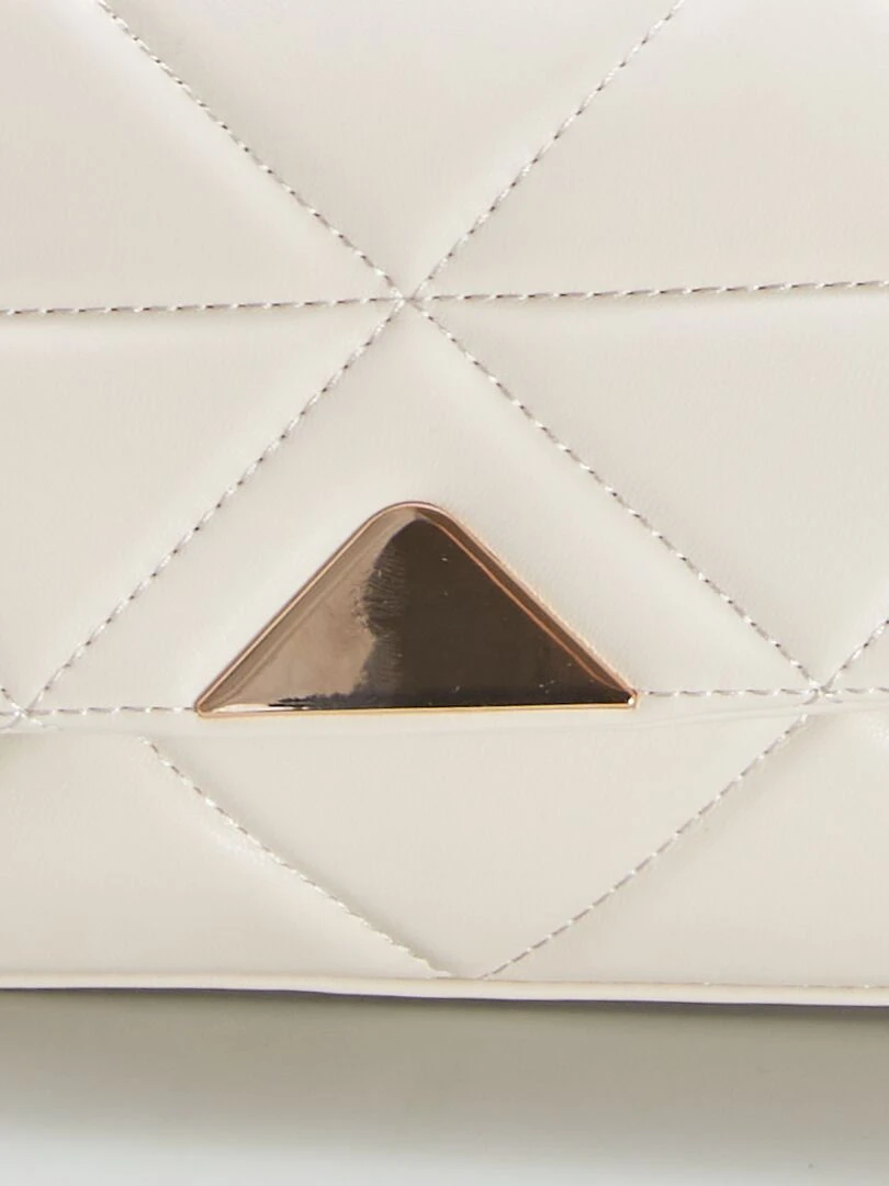 Sac bandoulière matelassé   Blanc