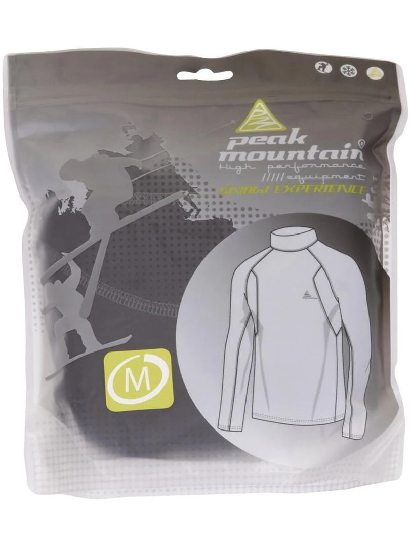 Top technique 1ère peau homme CANJO   PEAK MOUNTAIN   Noir Noir