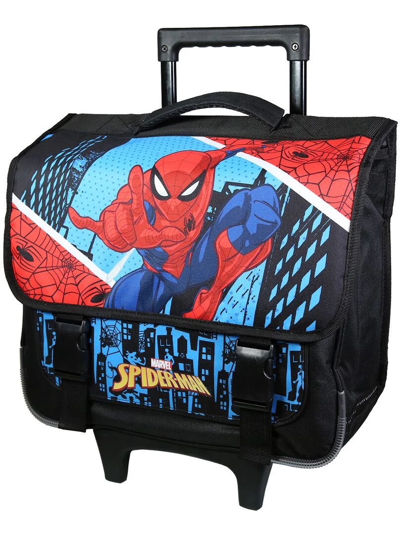 BAGTROTTER Cartable à roulettes 38 cm Spider Man Bleu Bleu