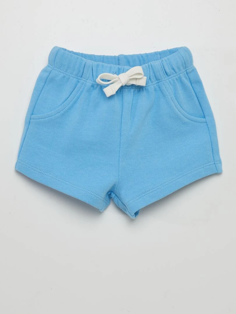 Lot de 2 shorts en molleton fin Jaune/bleu