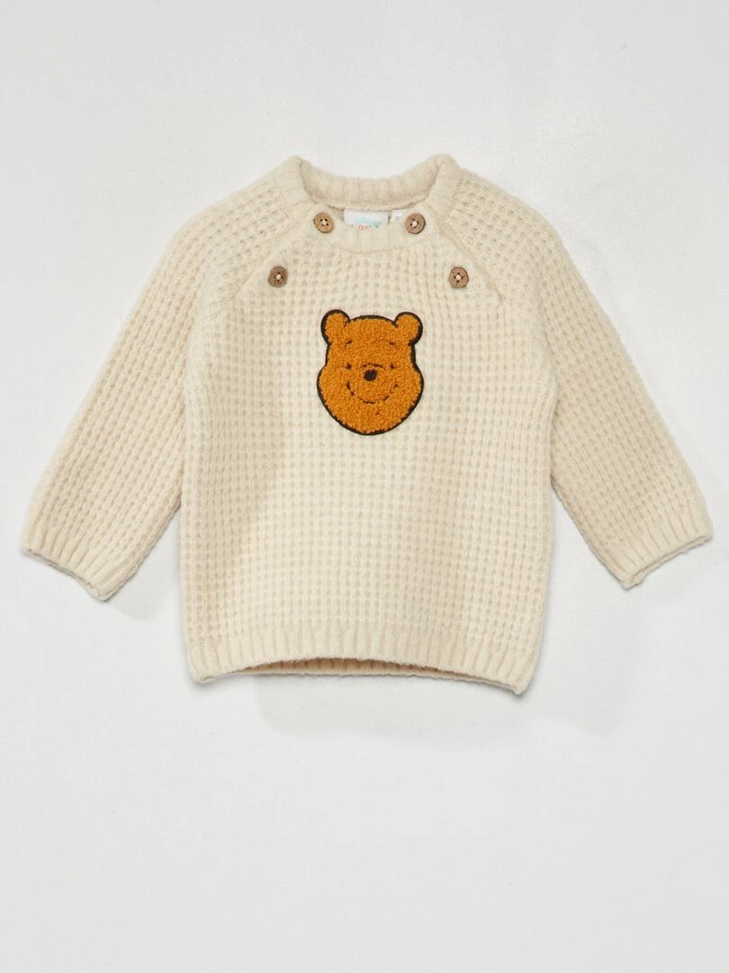 Pull en maille tricot 'Disney' Beige