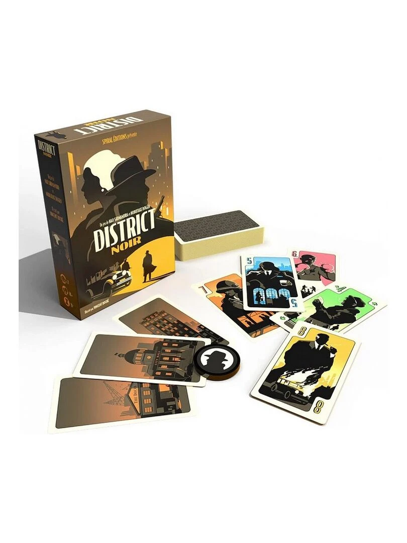 Jeu de société famille District Noir jeu de bluff   N/A