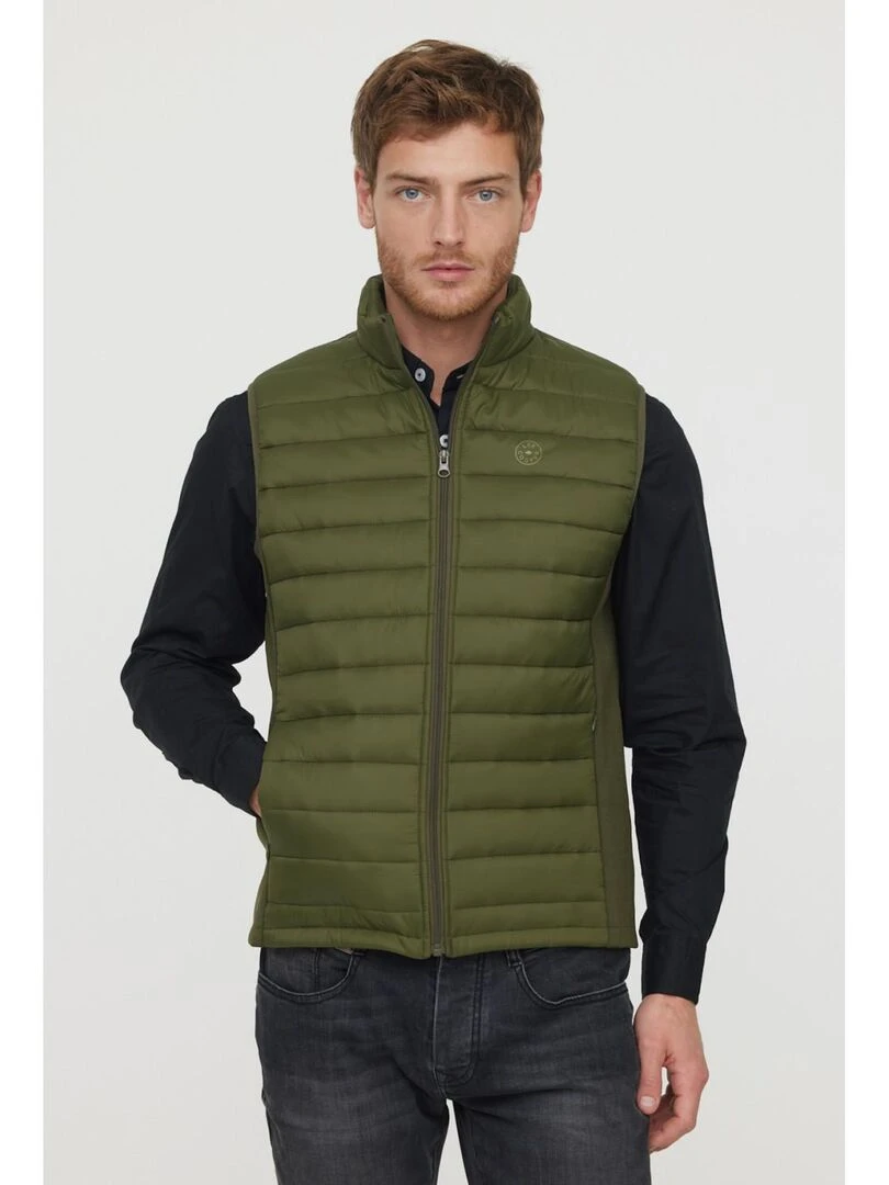 Lee Cooper Veste sans manches polyester regular FONIO Kaki