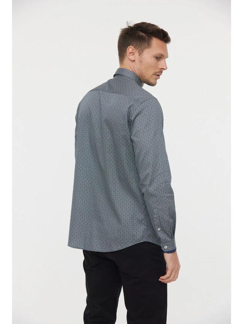 Lee Cooper   Chemise manches longues coton regular DIMIX   Vert pistache