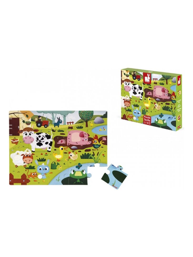 Puzzle Tactile Les Animaux De La Ferme N/A