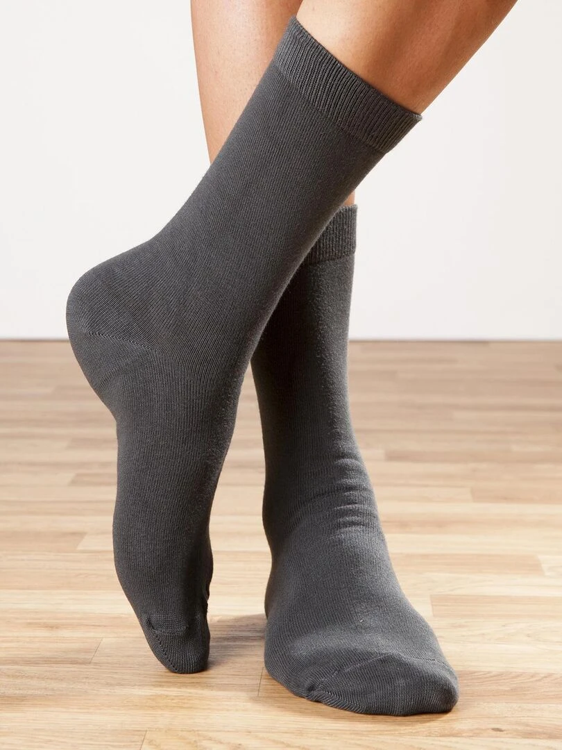 Chaussettes polaire Thermolactyl.   Damart   gris anthracite