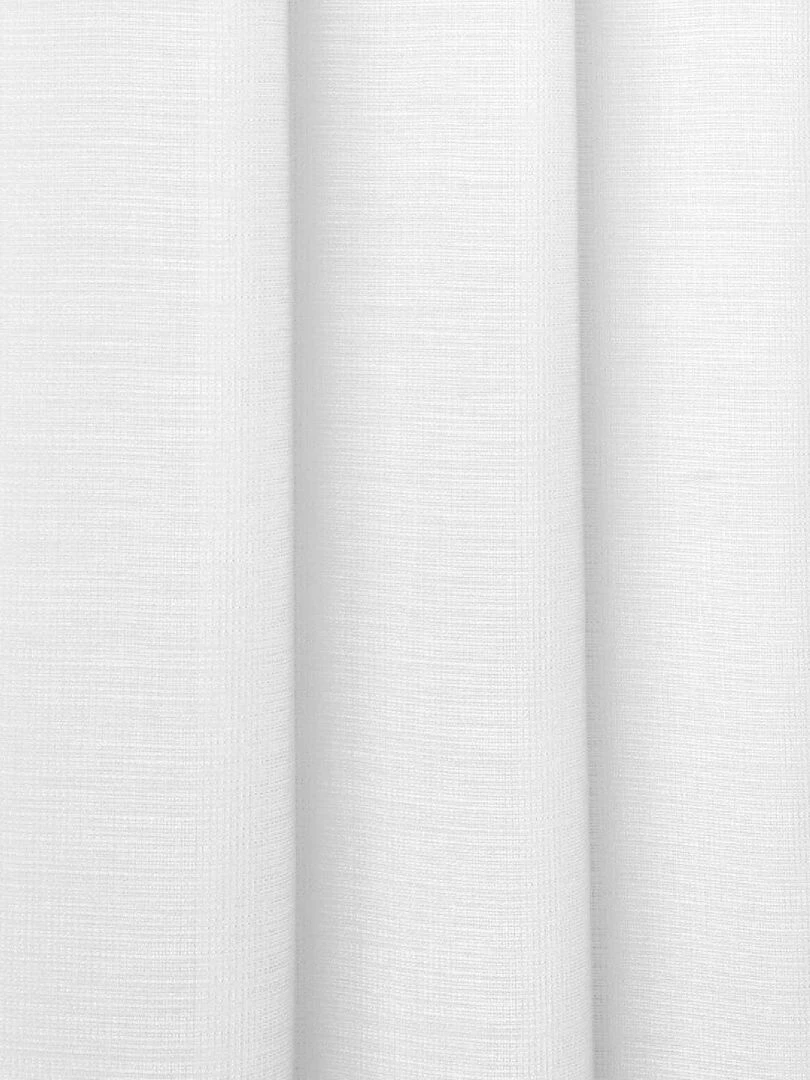 Voilage tamisant aux fils satinés   Blanc