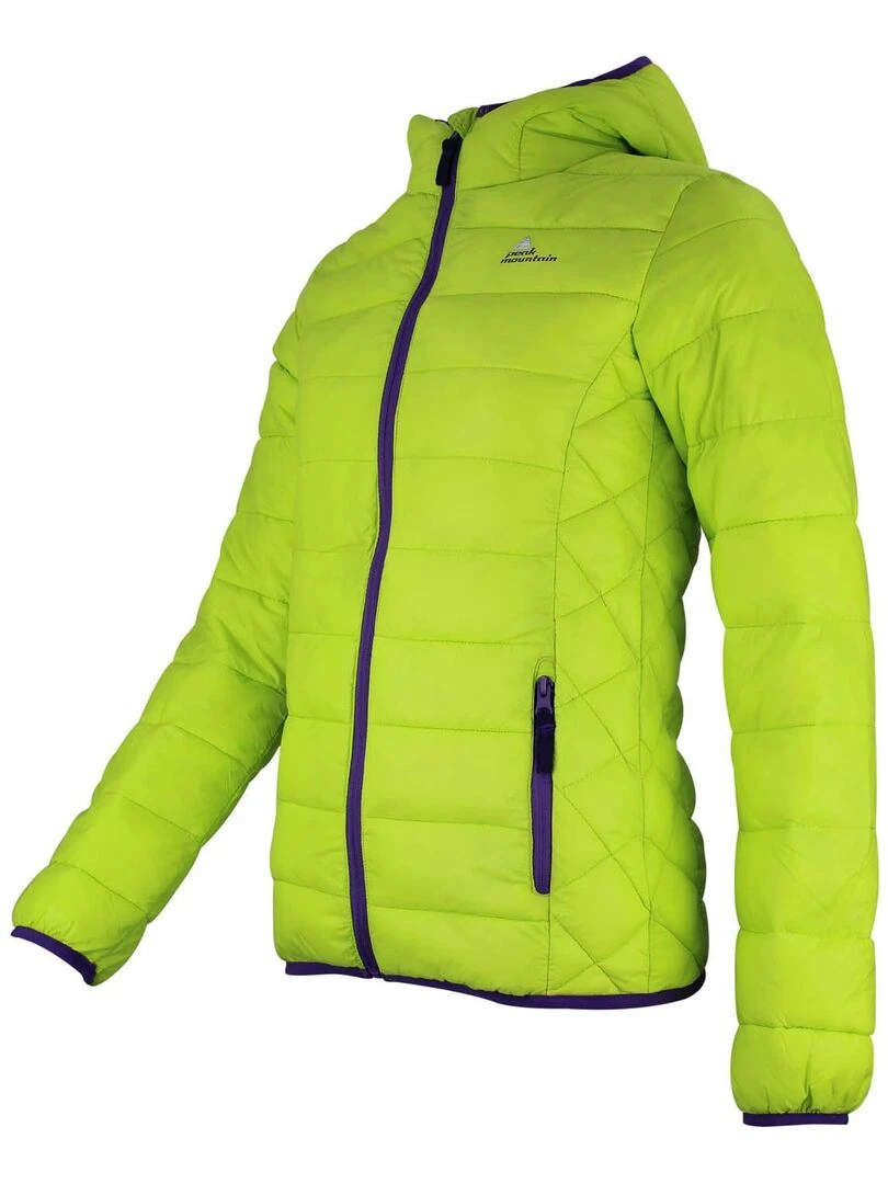 Doudoune fine fille GALISEO   PEAK MOUNTAIN   Vert anis