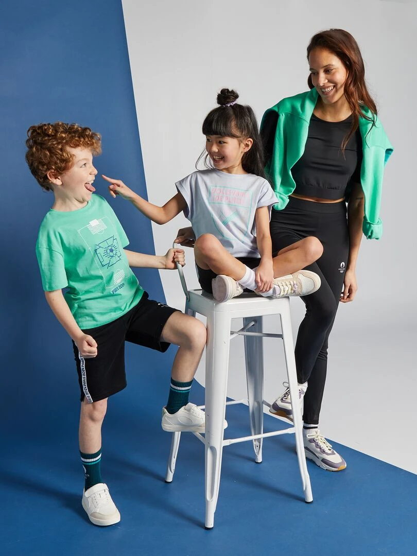 T shirt de sport Paris 2024 Noir