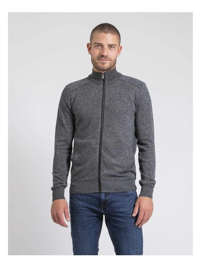 Gilet zippé col montant LUMORAY Gris