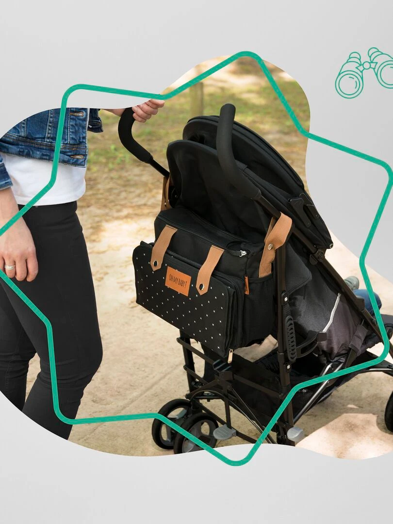 Sac à langer 2 en 1 'Badabulle'   Noir