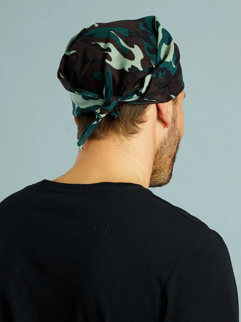 Bandana militaire camouflage kaki
