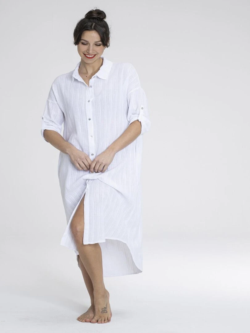 Robes chemise ROMANE Gérard Pasquier Blanc