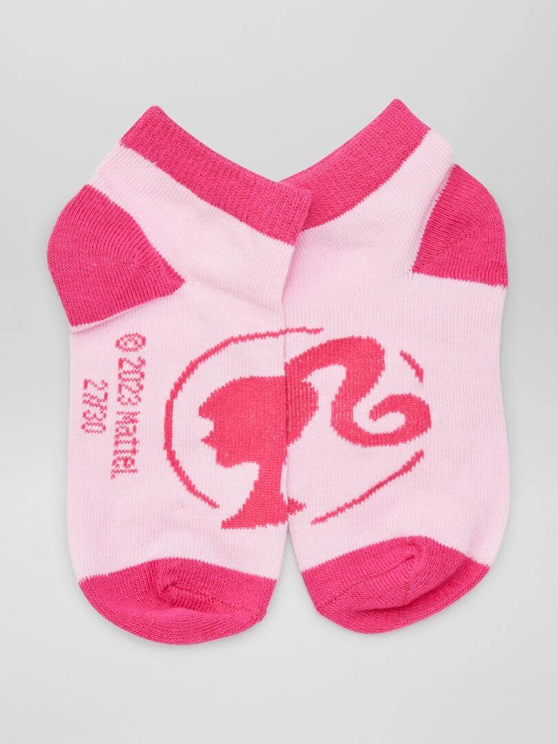 Lot de 3 paires de chaussettes 'Barbie'   Fuchsia